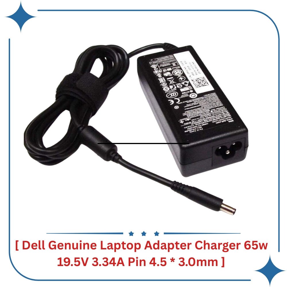 Dell (OEM) 65W 19.5V 4.5mm Pin Laptop Charger Adapter